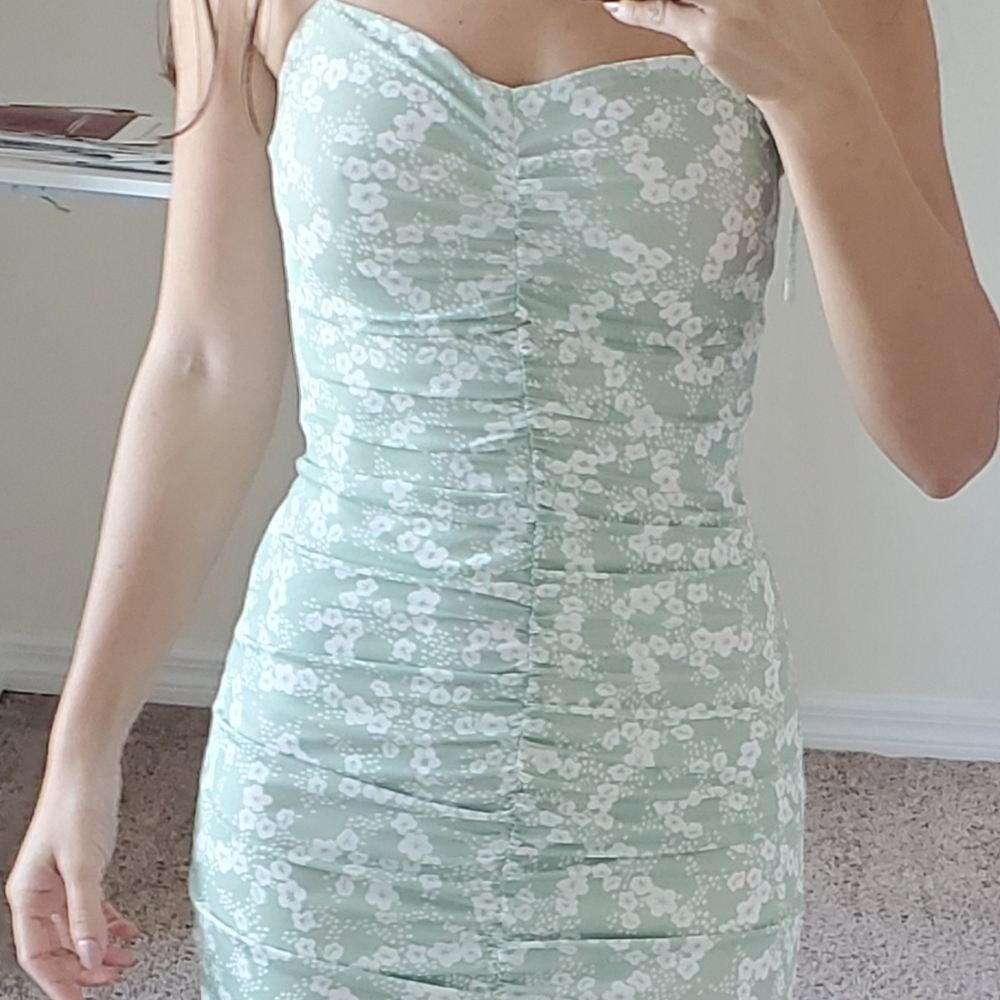 FLORAL mini dress